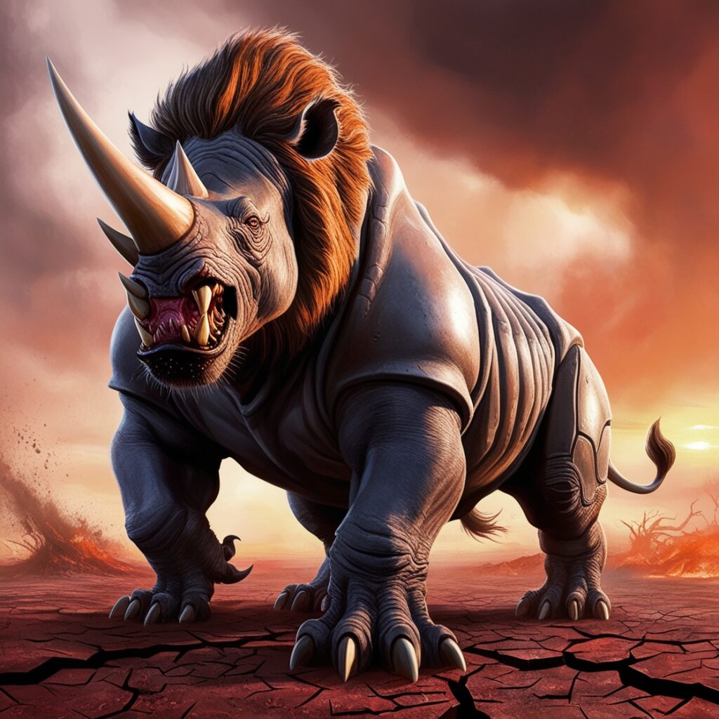 hybrid animals lion and rhino